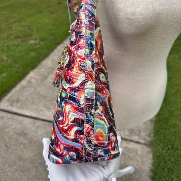 Brahmin Disco Melbourne Medium Asher Croc Embossed Tote NWT - Picture 2 of 16